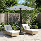 Parasole da Giardino con Base 230 x 230 cm Poliestere
