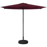 Parasole da Giardino con Base 270 x 270 cm Poliestere