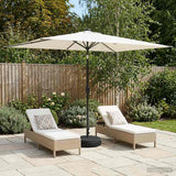 Parasol da giardino con luci LED e base 200 x 300 cm Poliestere