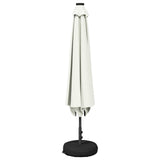 Parasol da giardino con luci LED e base 200 x 300 cm Poliestere