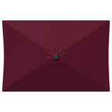 Parasol da giardino con luci LED e base 200 x 300 cm Poliestere