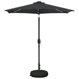 Parasol da giardino con luci LED e base 230 x 230 cm Poliestere