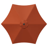 Parasol da giardino con luci LED e base 230 x 230 cm Poliestere