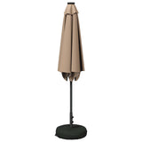 Parasol da giardino con luci LED e base 270 x 270 cm Poliestere