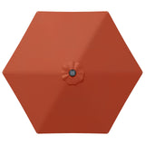 Parasol da giardino con luci LED e base 270 x 270 cm Poliestere