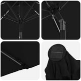 Parasol da giardino con luci LED e base 270 x 270 cm Poliestere