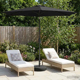 Parasol da giardino con luci LED e base 270 x 270 cm Poliestere