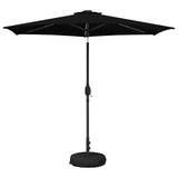Parasol da giardino con luci LED e base 270 x 270 cm Poliestere