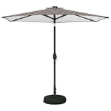 Parasol da giardino con luci LED e base 270 x 270 cm Poliestere