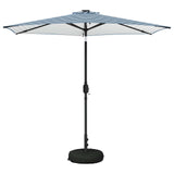 Parasol da giardino con luci LED e base 270 x 270 cm Poliestere