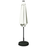 Parasol da giardino con luci LED e base 300 x 300 cm Poliestere