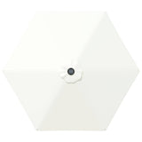 Parasol da giardino con luci LED e base 300 x 300 cm Poliestere