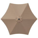 Parasol da giardino con luci LED e base 300 x 300 cm Poliestere
