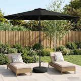 Parasol da giardino con luci LED e base 300 x 300 cm Poliestere