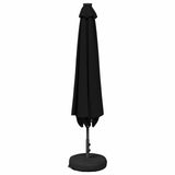 Parasol da giardino con luci LED e base 300 x 300 cm Poliestere