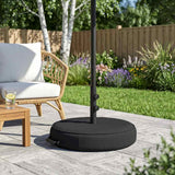 Base per Ombrello da Patio 50 x 50 cm Acciaio Nero