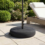 Base per Ombrello da Patio 60 x 60 cm Acciaio Nero