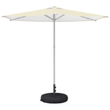 Base per Ombrello da Patio 60 x 60 cm Acciaio Nero