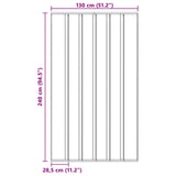 Zanzariera per porta con tenda in rete Nero 130 x 240 cm