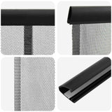Zanzariera per porta con tenda in rete Nero 160 x 240 cm