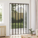 Zanzariera per porta con tenda in rete Nero 160 x 240 cm