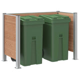 Recinzione Contenitore per Rifiuti Marrone 161 x 85 x 115 cm