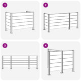 Recinzione Contenitore per Rifiuti Marrone 161 x 85 x 115 cm