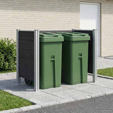Recinzione Contenitore per Rifiuti Grigio 161 x 85 x 115 cm