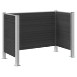 Recinzione Contenitore per Rifiuti Grigio 161 x 85 x 115 cm
