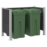 Recinzione Contenitore per Rifiuti Grigio 161 x 85 x 115 cm