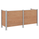 Recinzione Contenitore per Rifiuti Marrone 237 x 85 x 115 cm
