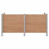 Recinzione Contenitore per Rifiuti Marrone 237 x 85 x 115 cm