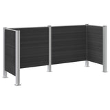 Recinzione Contenitore per Rifiuti Grigio 237 x 85 x 115 cm