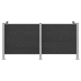 Recinzione Contenitore per Rifiuti Grigio 237 x 85 x 115 cm
