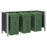 Recinzione Contenitore per Rifiuti Grigio 237 x 85 x 115 cm
