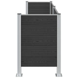 Recinzione Contenitore per Rifiuti Grigio 237 x 85 x 115 cm