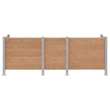Recinzione Contenitore per Rifiuti Marrone 315 x 85 x 115 cm
