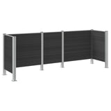 Recinzione Contenitore per Rifiuti Grigio 315 x 85 x 115 cm