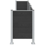 Recinzione Contenitore per Rifiuti Grigio 315 x 85 x 115 cm