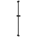 Supporto per Testa di Doccia Nero 101 cm Acciaio Inox