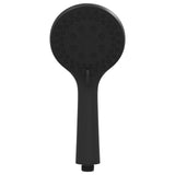 Set di doccia con soffione Nero 150 cm Acciaio Inox