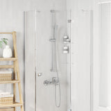Set di doccia con soffione Cromato 150 cm Acciaio Inox