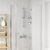 Set di Sistema Doccia Cromato 70 cm Acciaio Inox