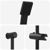 Set di Sistema Doccia Nero 70 cm Acciaio Inox