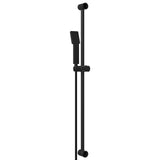 Set di Sistema Doccia Nero 100 cm Acciaio Inox