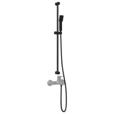 Set di Sistema Doccia Nero 100 cm Acciaio Inox