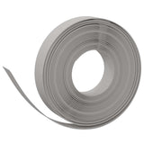 Bordatura per giardino 25 m 10 cm PE Grigio