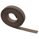 Bordatura per giardino 25 m 10 cm PE Marrone