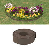 Bordatura per giardino 25 m 15 cm PE Marrone