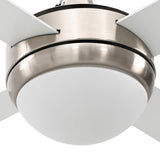 Ventilatore da soffitto con luce e telecomando  130 cm Bianco